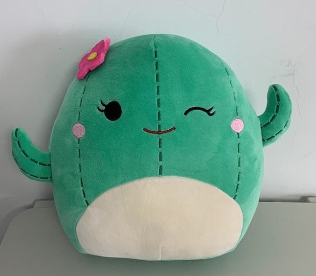 Green cactus plush toy